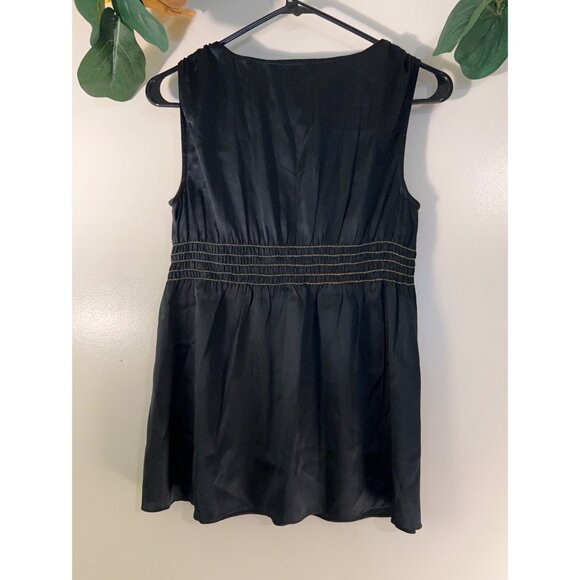 Y2K Express Design Studio Top Women’s Silk Grunge V-Neck Top - Picture 6 of 12